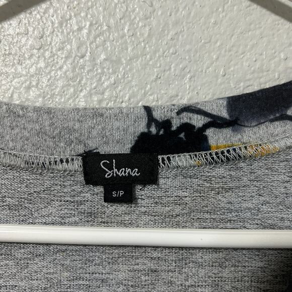 Shana Graphic Top Women Small Gray Yellow Knit Horse Print Cozy Soft Western - Picture 5 of 8